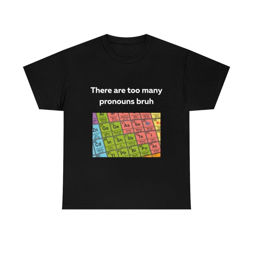 There Are Too Many Pronouns Bruh Shirt